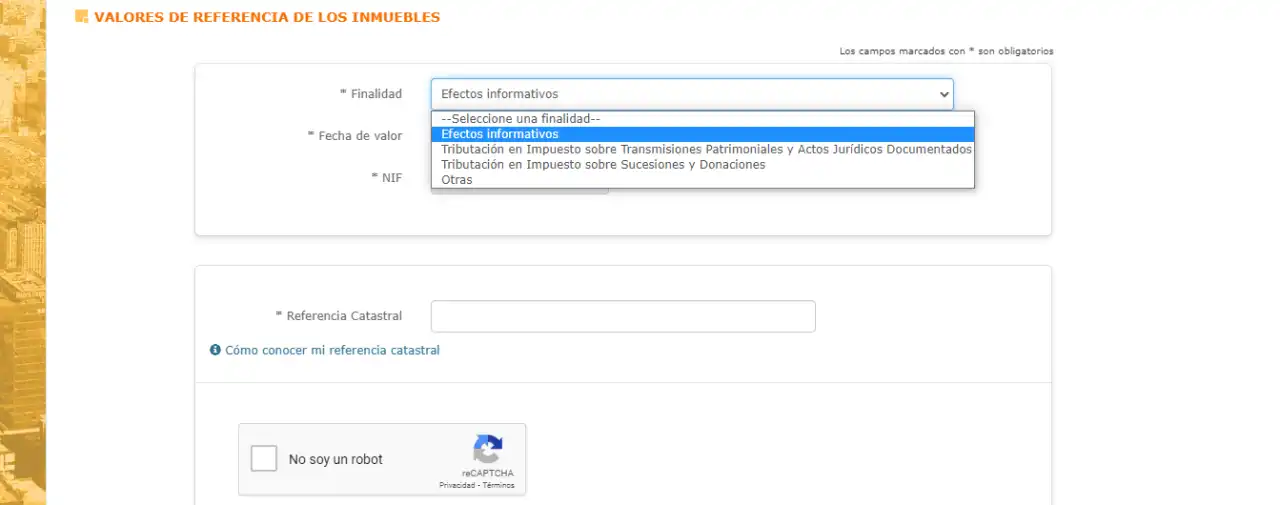 Finalidad valor de referencia